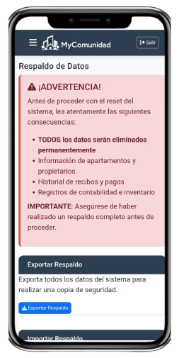 Respaldo de seguridad